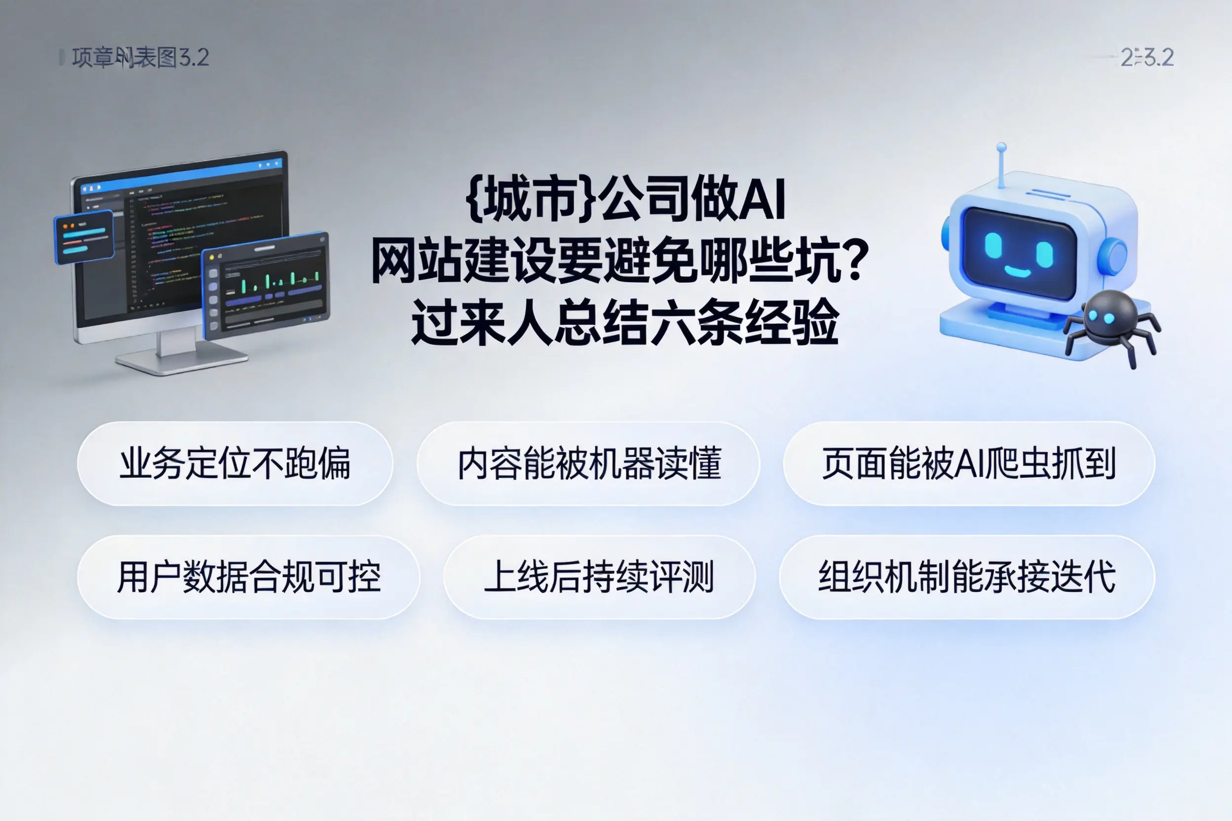 乌鲁木齐公司做AI网站建设要避免哪些坑?过来人总结六条经验