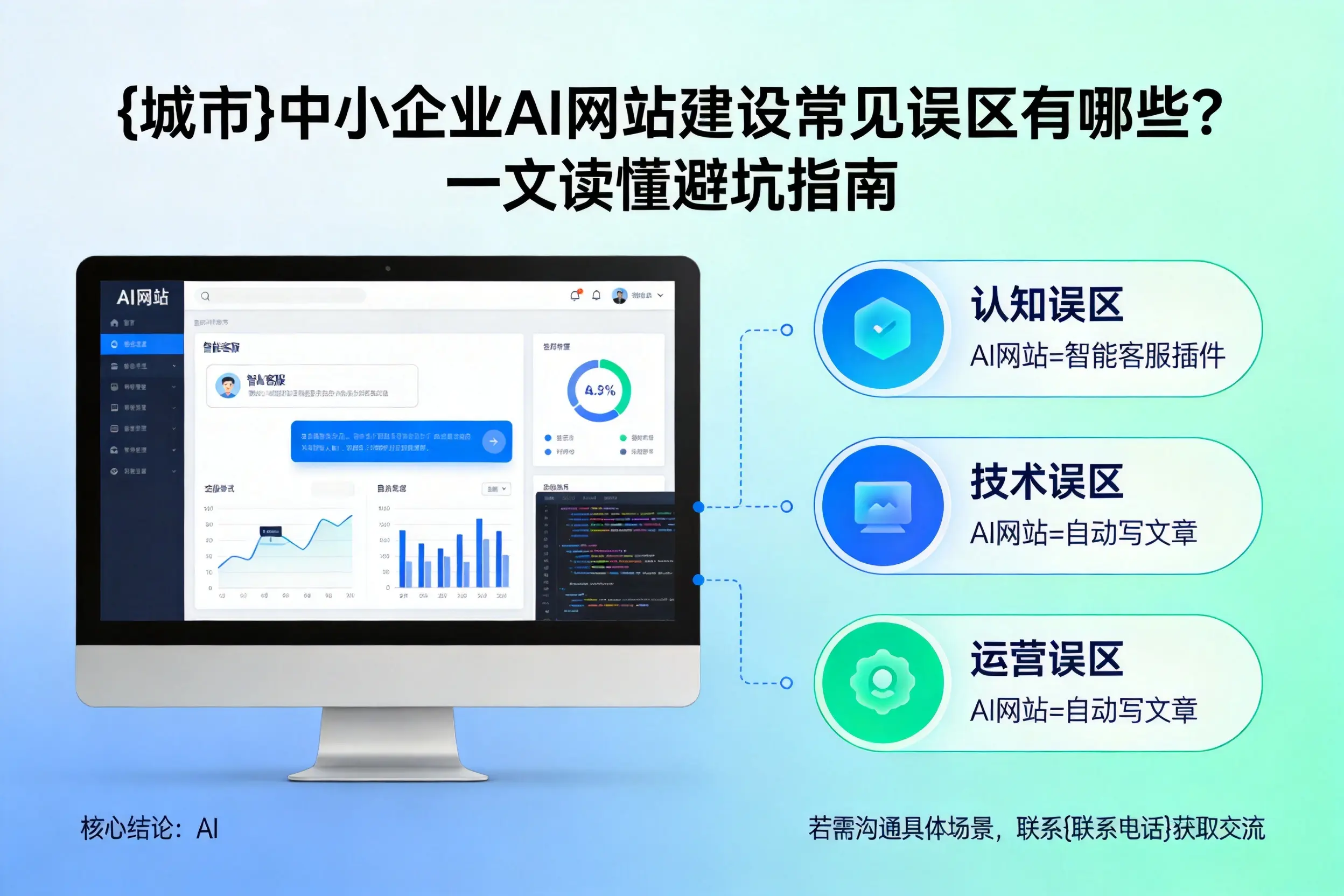 乌鲁木齐中小企业AI网站建设常见误区有哪些?一文读懂避坑指南