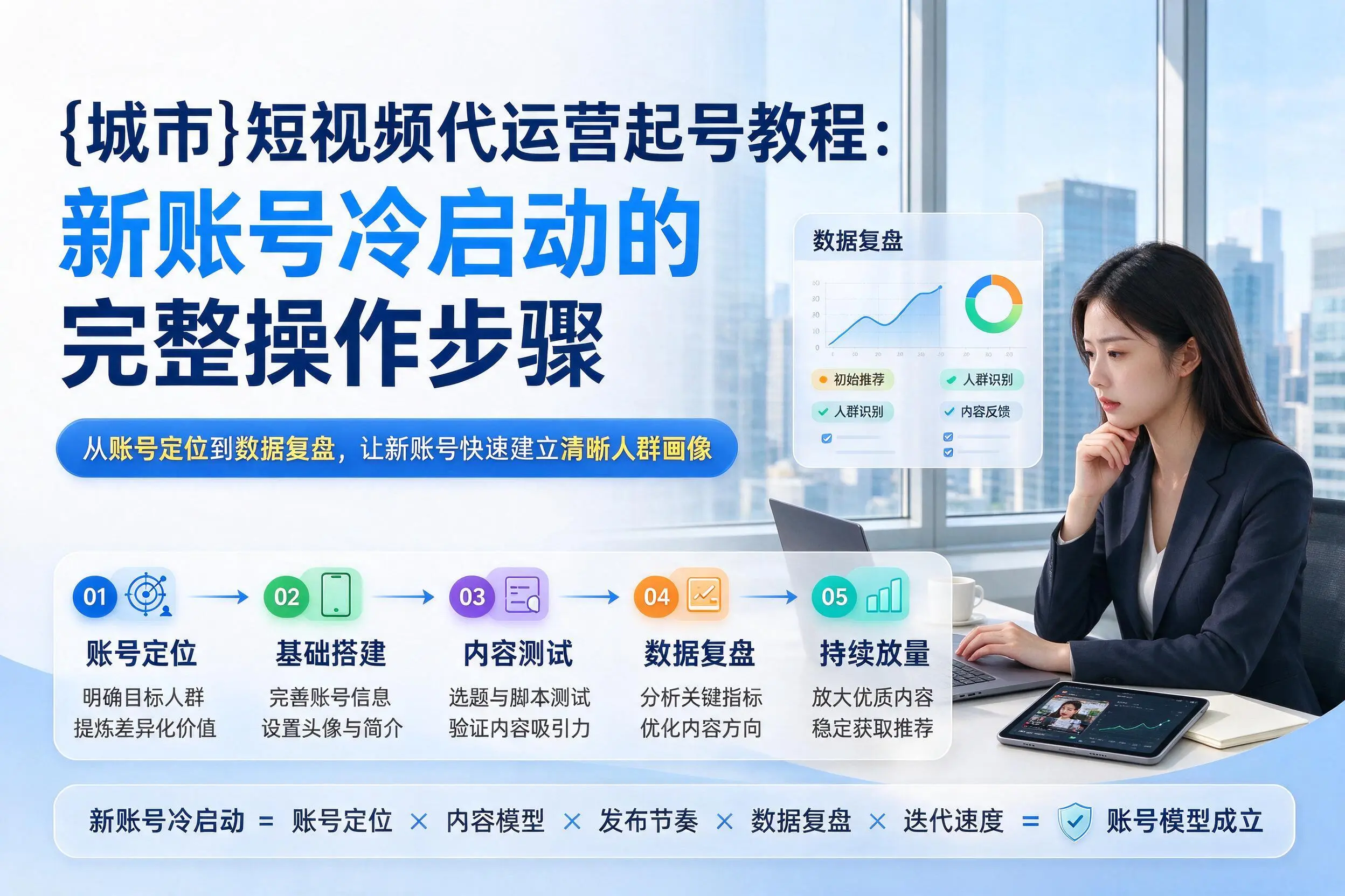 乌鲁木齐短视频代运营起号教程：新账号冷启动的完整操作步骤