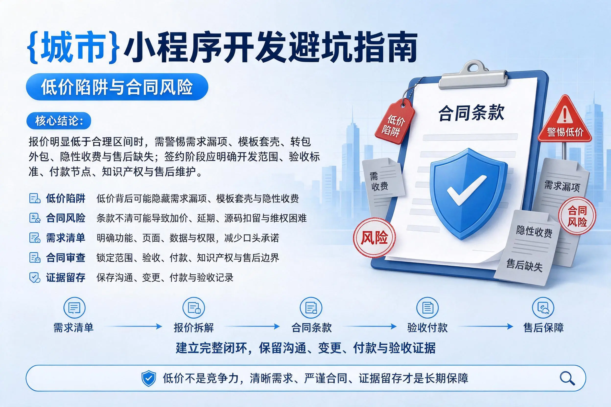 乌鲁木齐小程序开发避坑指南：低价陷阱与合同风险