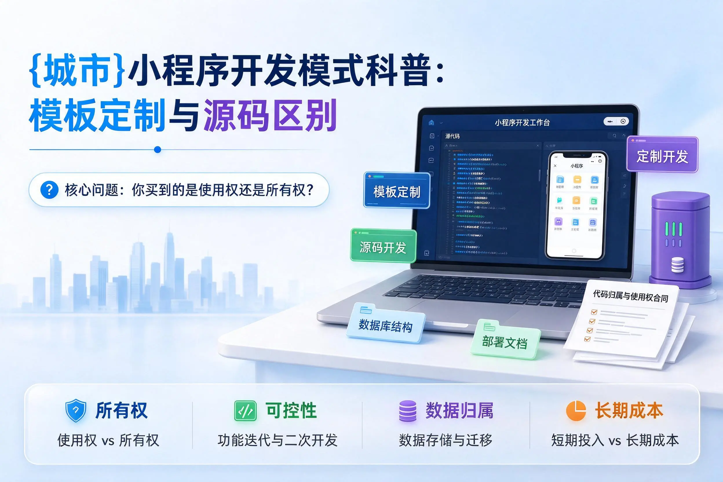 乌鲁木齐小程序开发模式科普:模板定制与源码区别