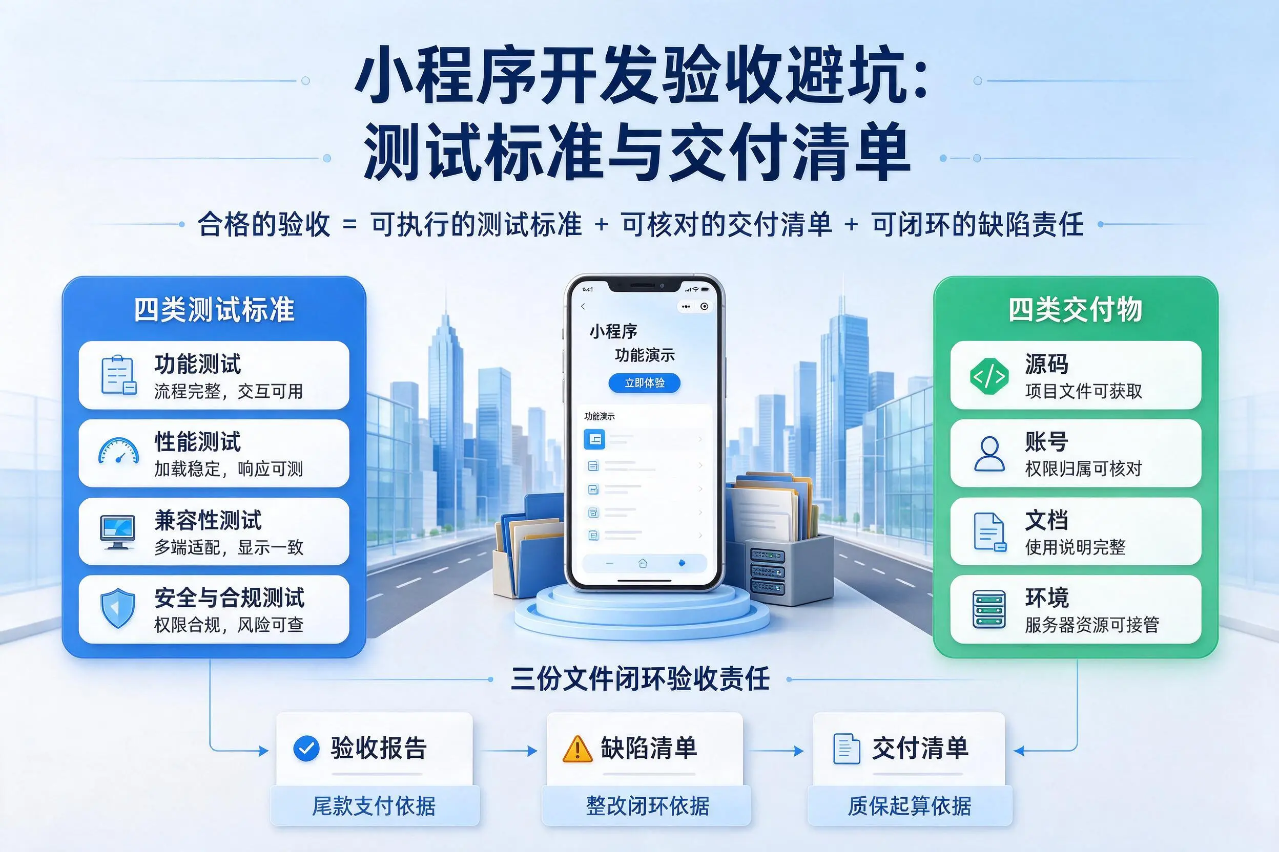 乌鲁木齐小程序开发验收避坑:测试标准与交付清单