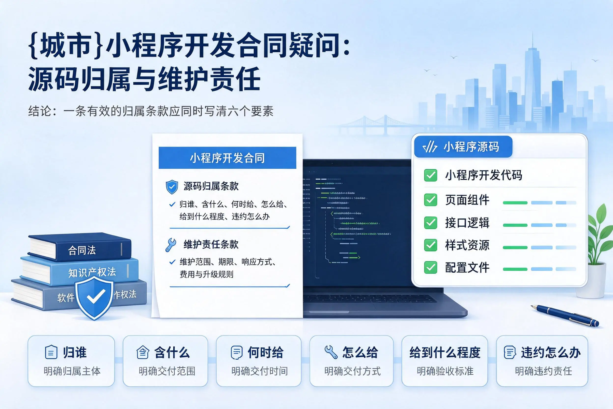 乌鲁木齐小程序开发合同疑问：源码归属与维护责任