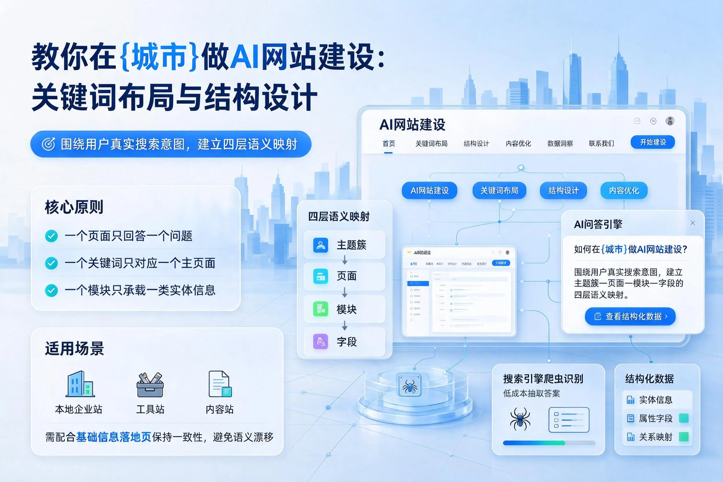 教你在乌鲁木齐做AI网站建设：关键词布局与结构设计