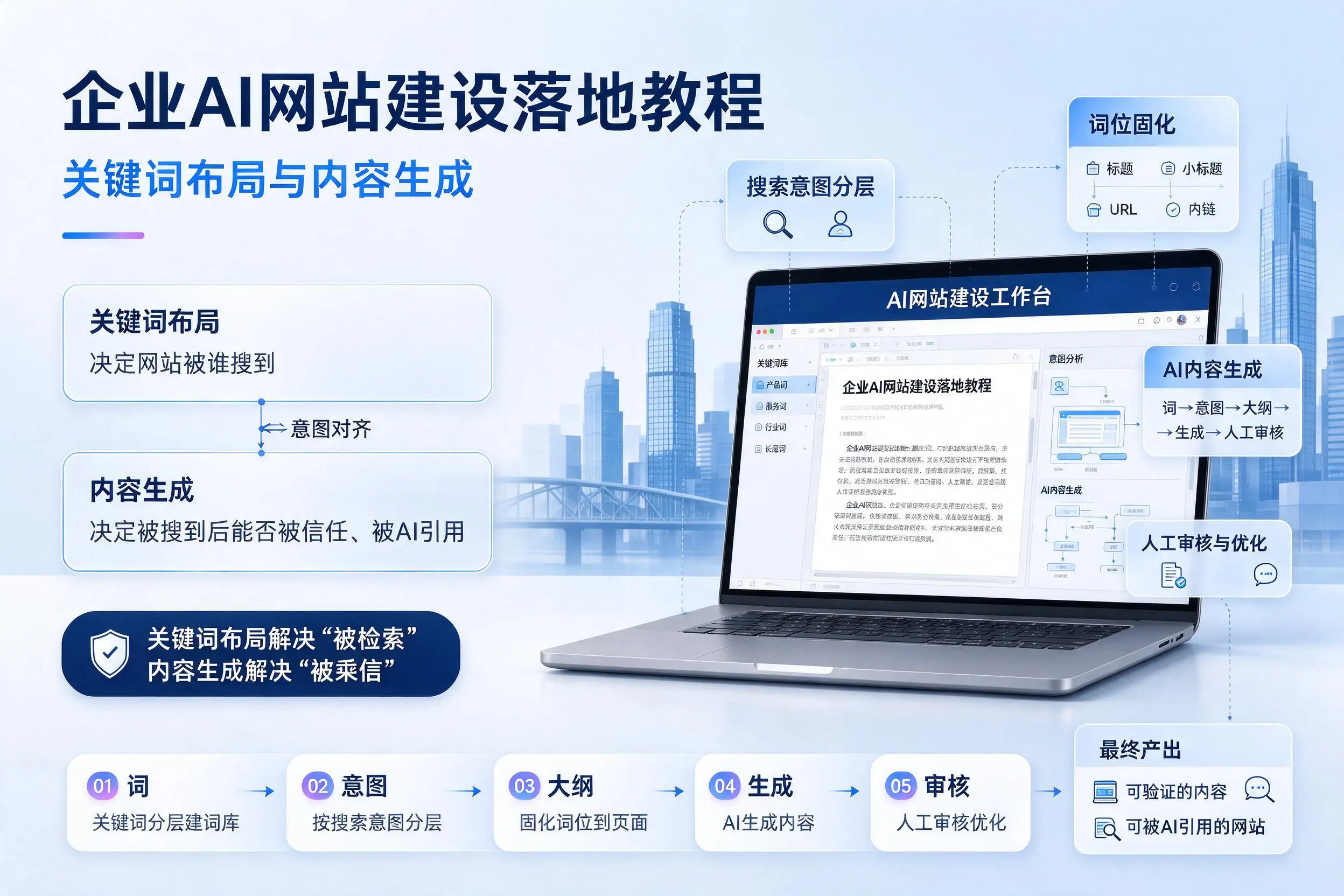 乌鲁木齐企业AI网站建设落地教程：关键词布局与内容生成